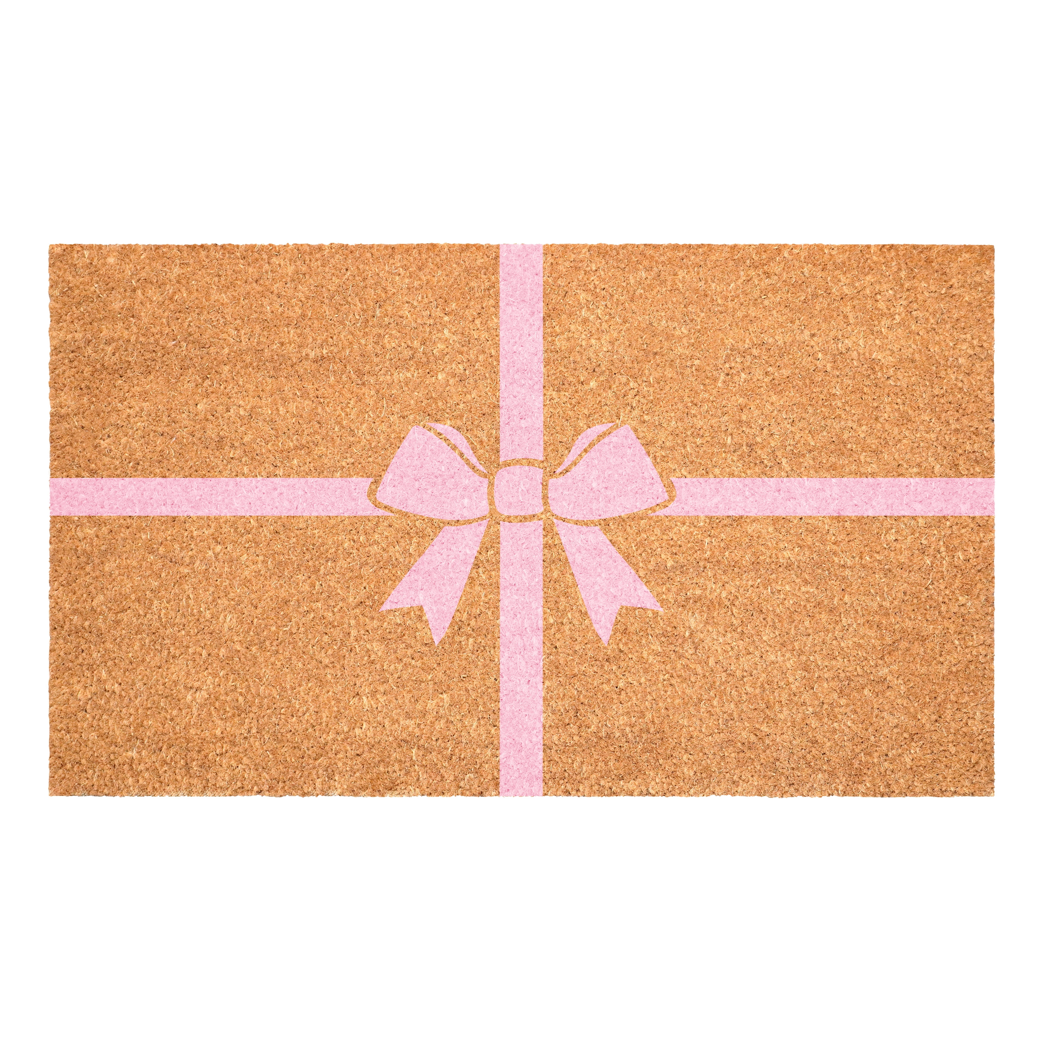Calloway Mills 117571729 Pink Holiday Gift Doormat, 17" x 29"