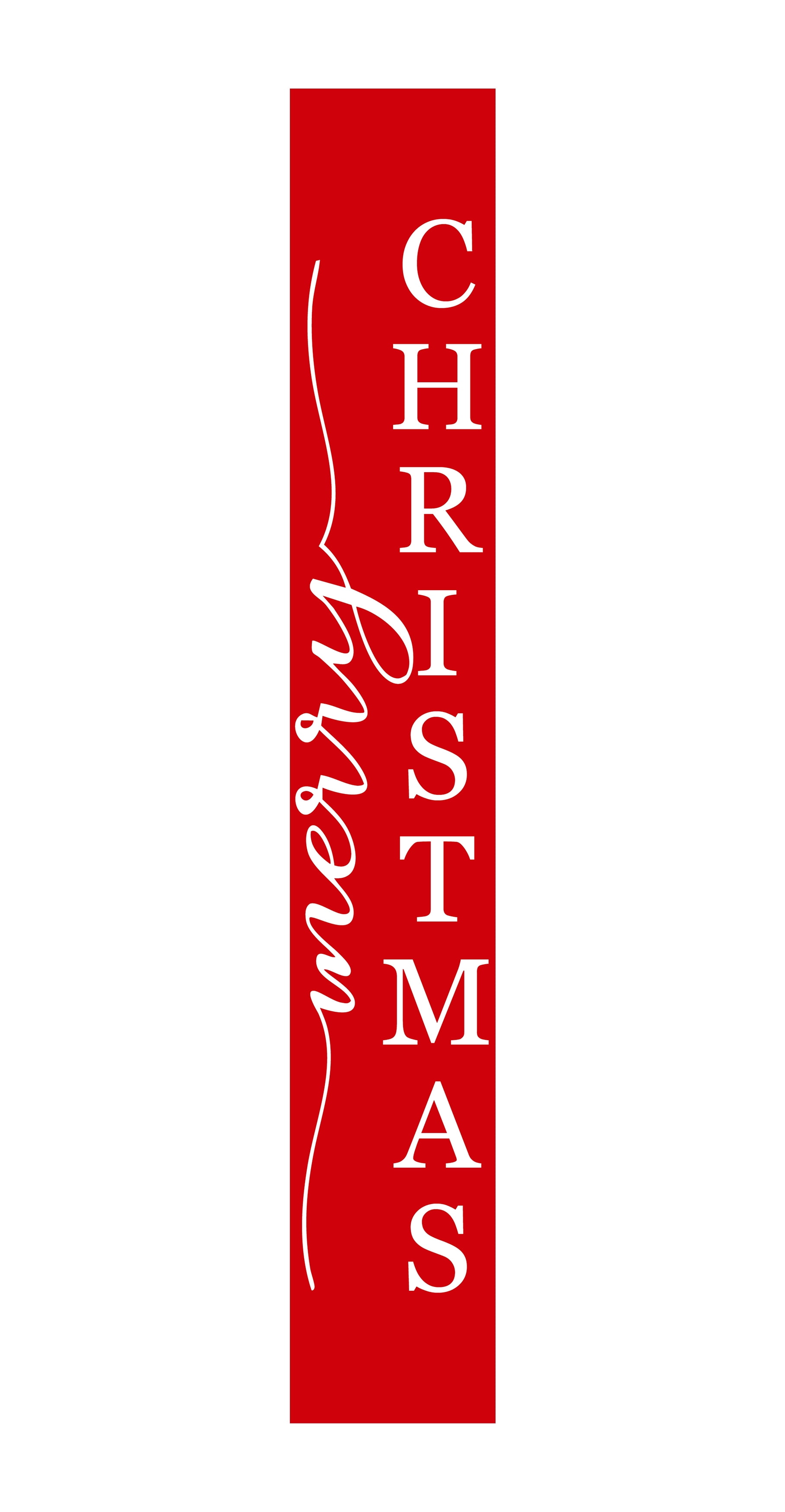 Calloway Mills 118014707 Red Merry Christmas Porch Leaner 47" x 7.25"