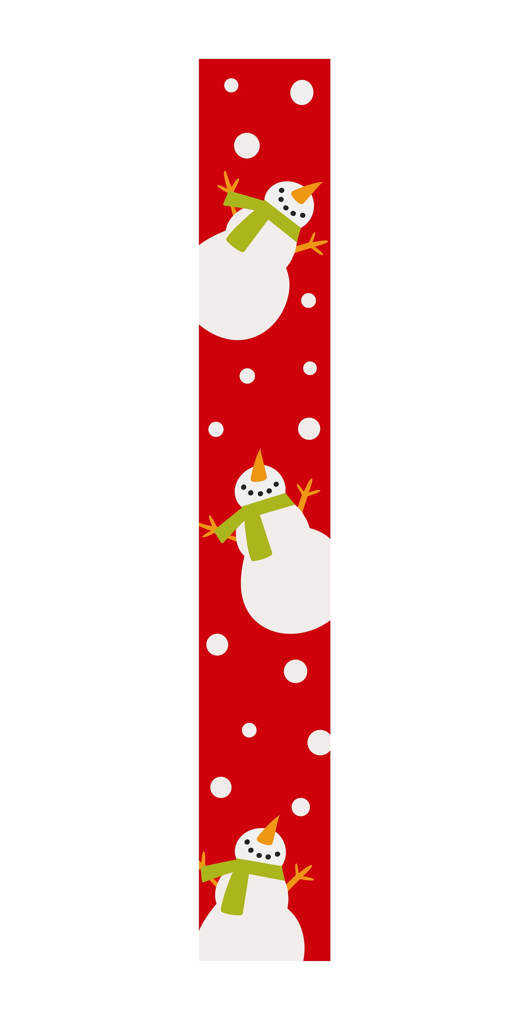 Calloway Mills 118085907 Snowman Porch Leaner, 59" x 7.25"