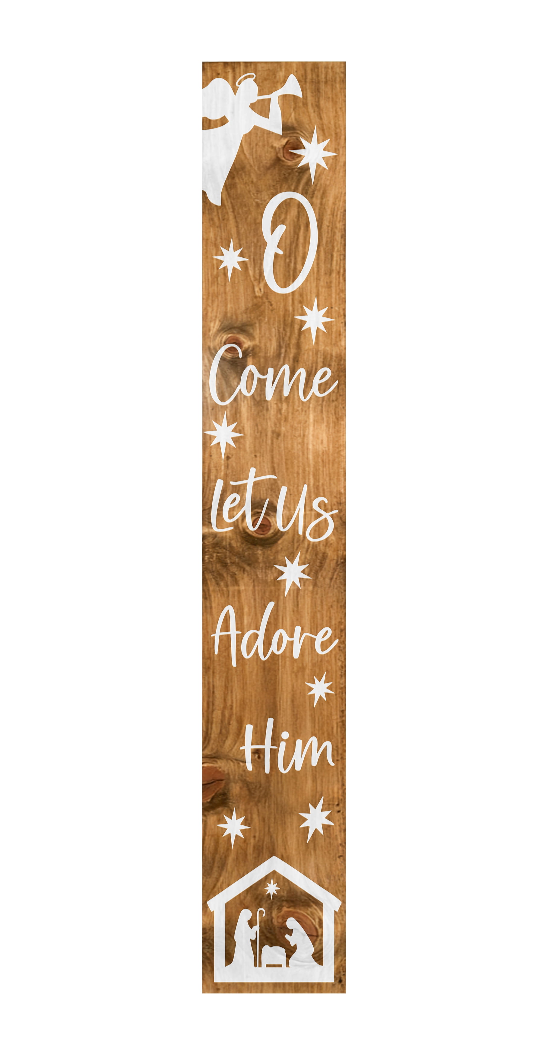 Calloway Mills 118095907 Christmas Nativity Porch Leaner, 59" x 7.25"
