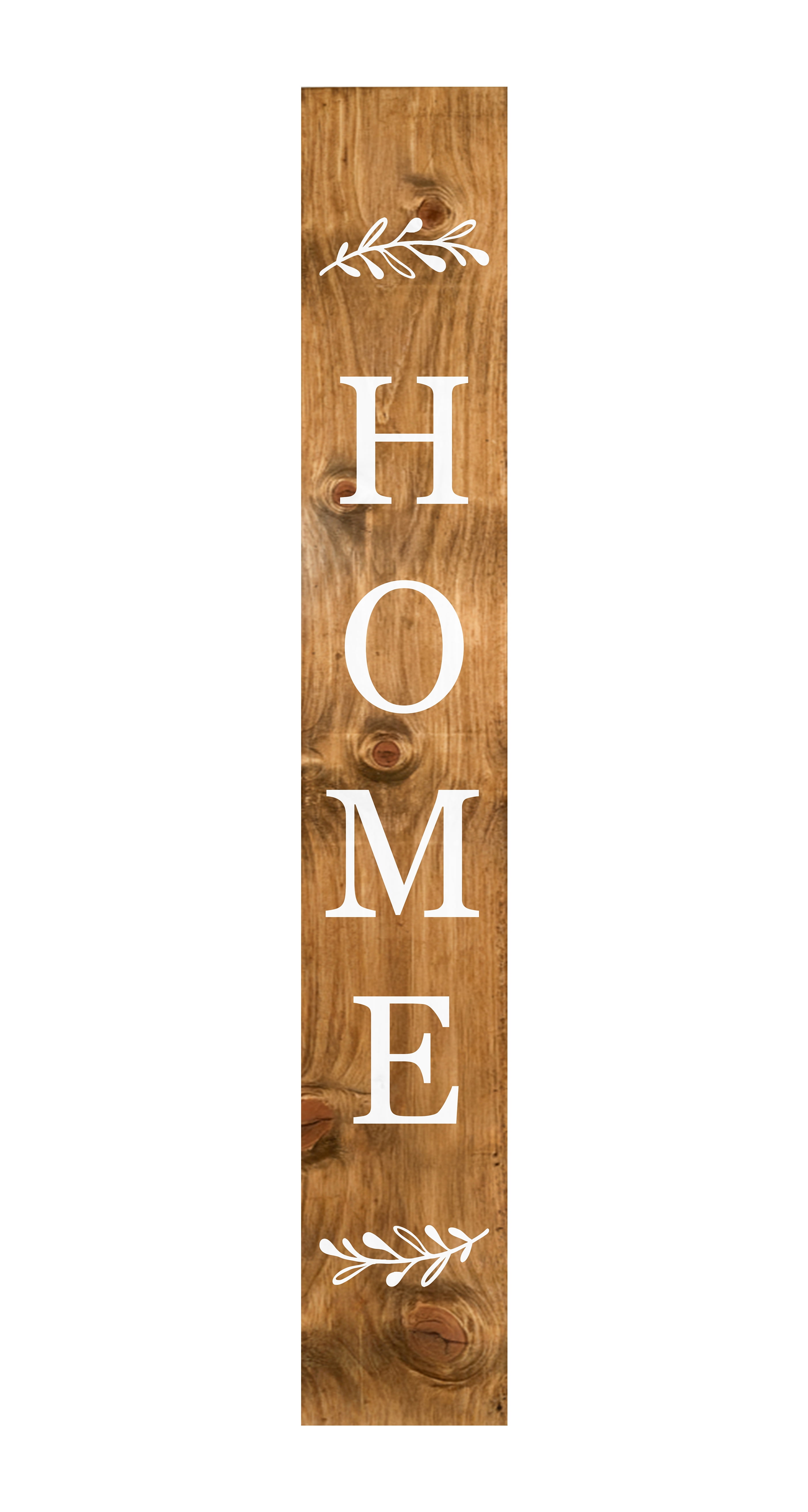 Calloway Mills 118104707 Welcome to our Home White Porch Leaner, 47" x 7.25"