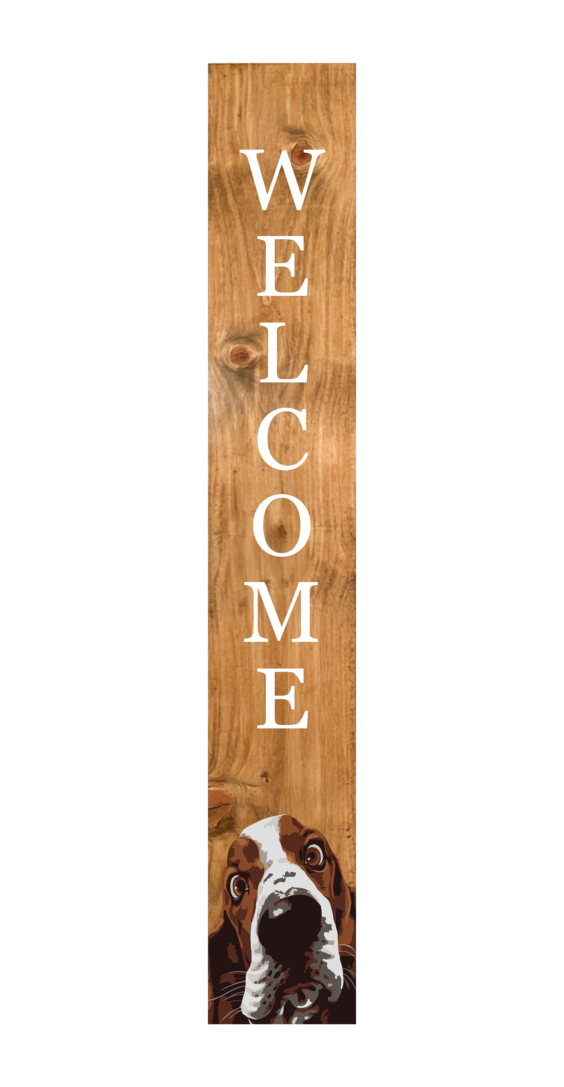 Calloway Mills 118135907 Basset Hound Porch Leaner, 59" x 7.25"
