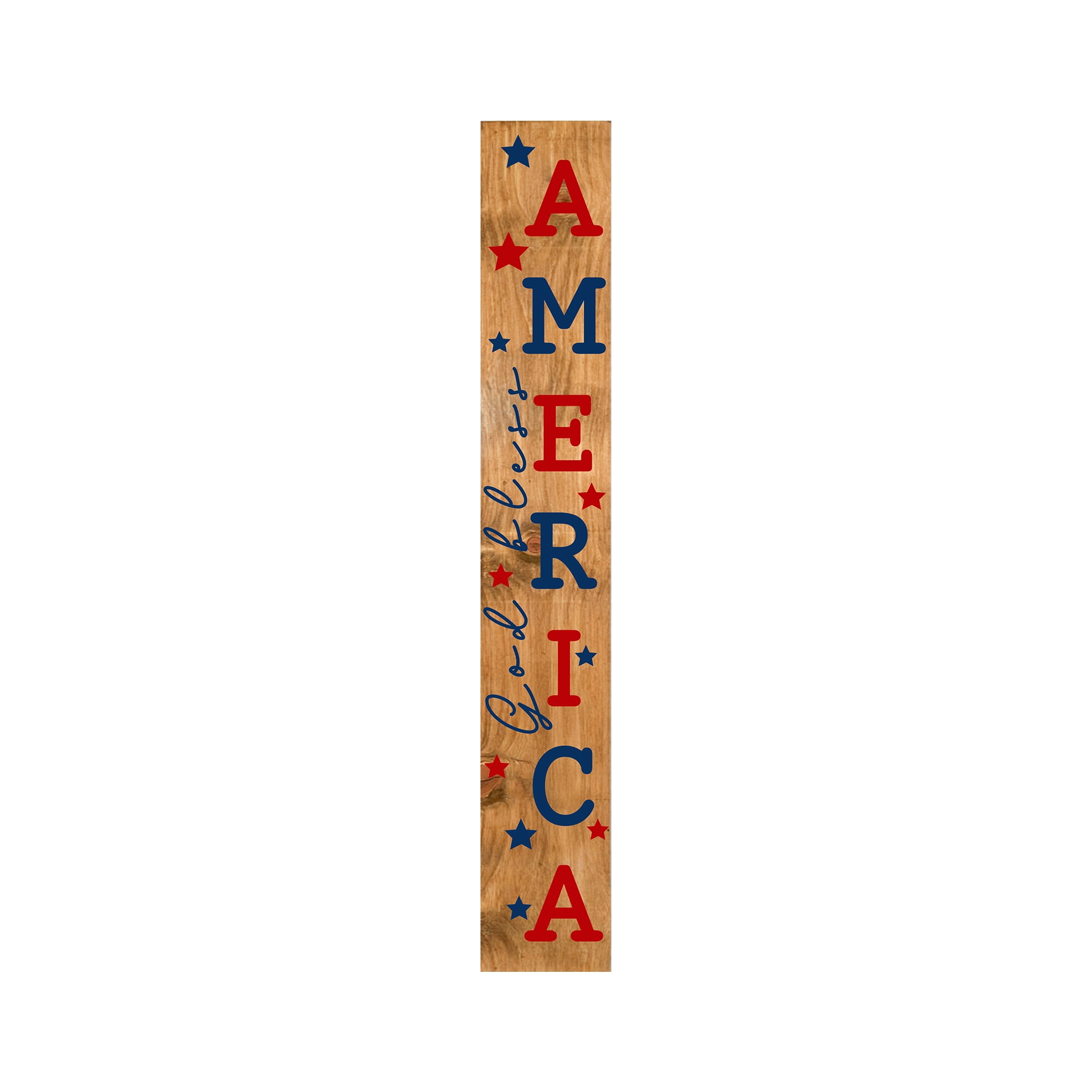 Calloway Mills 118834707 God Bless America Porch leaner, 47" x 07"