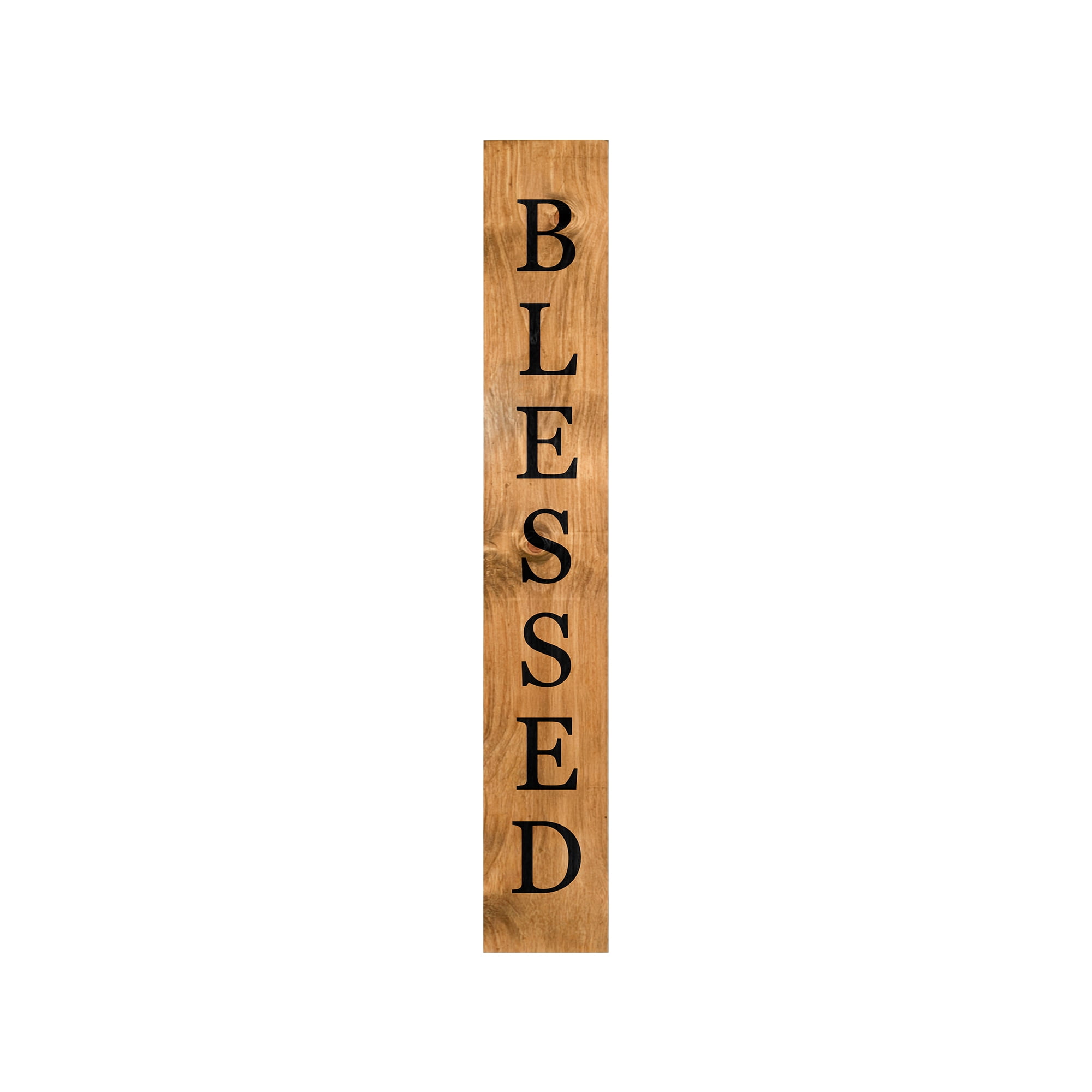 Calloway Mills 119244707 Black Blessed Porch Leaner, 47" x 07"