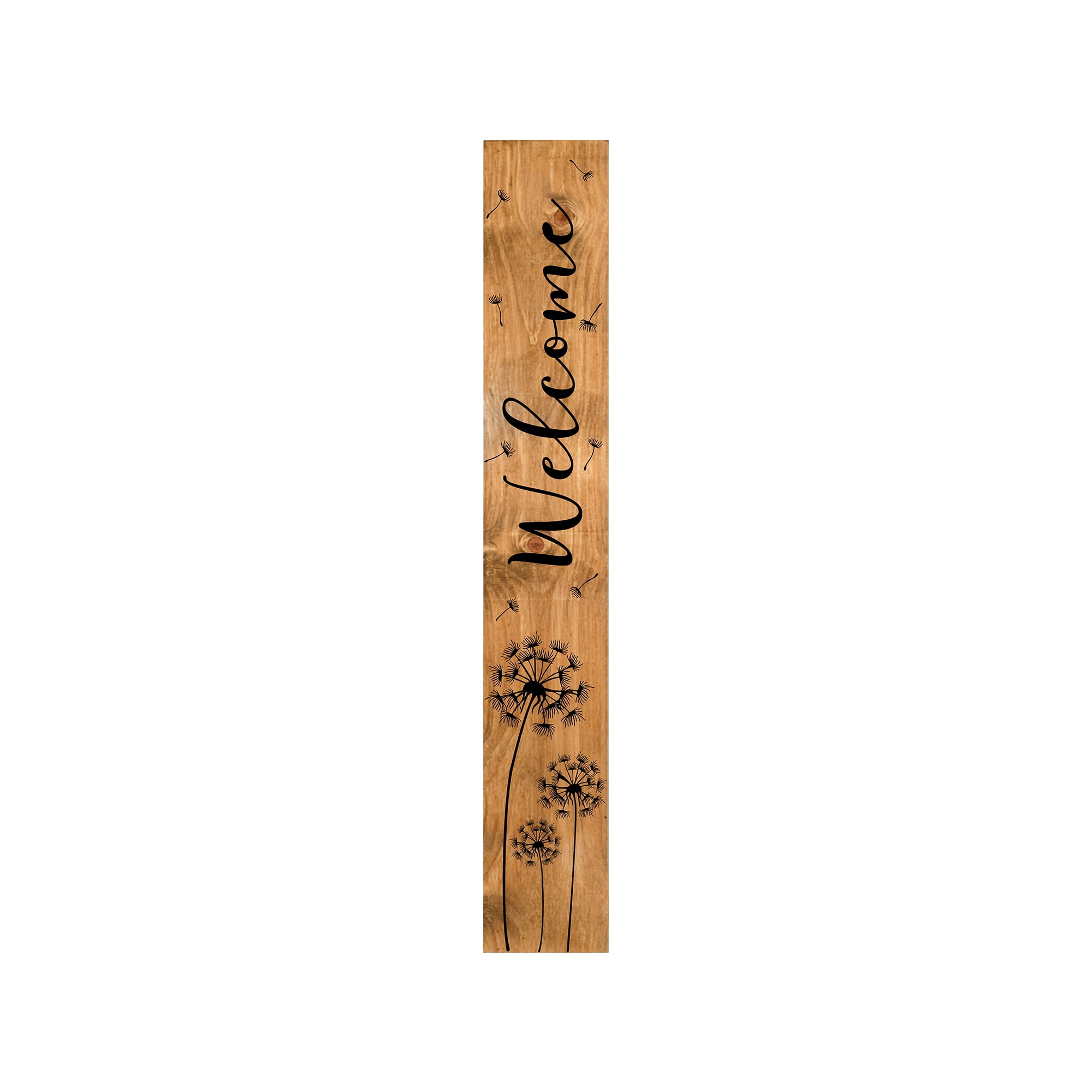 Calloway Mills 119265907 Dandelion Welcome Porch Leaner, 59" x 07"