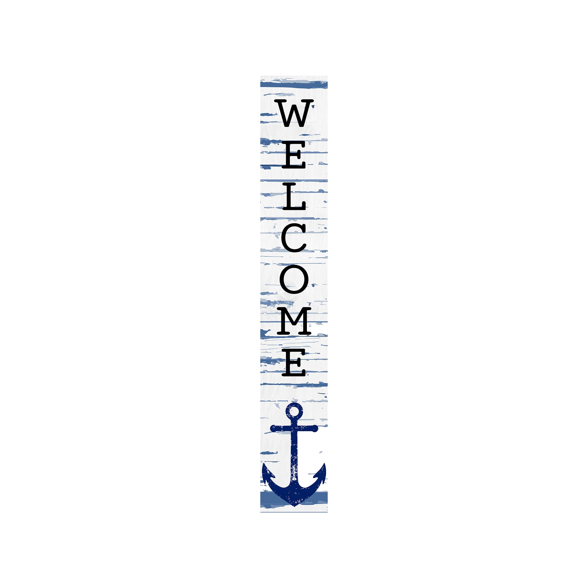 Calloway Mills 119284707 Anchored welcome Porch Leaner, 47" x 07"