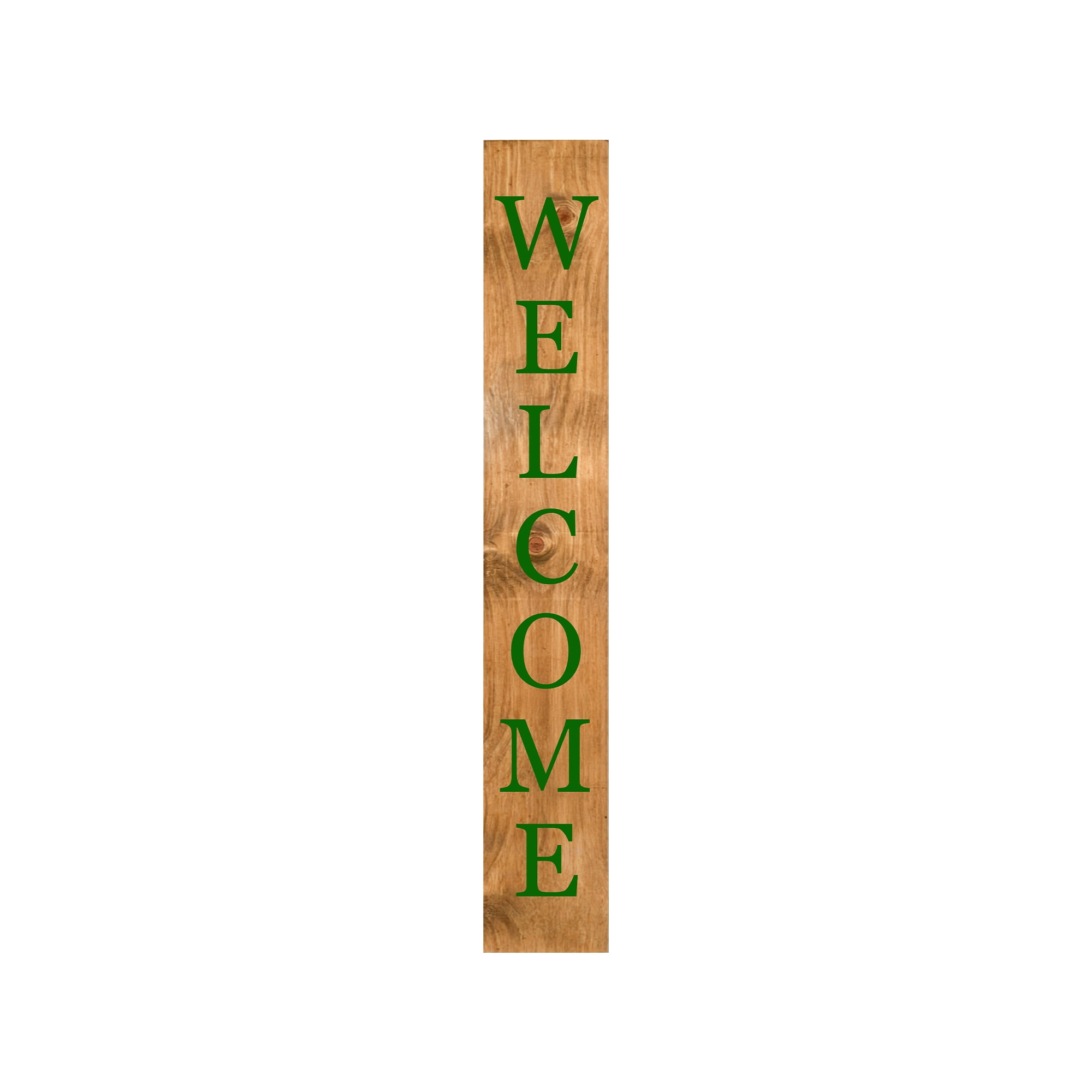 Calloway Mills 119365907 Green Welcome Porch Leaner, 59" x 07"