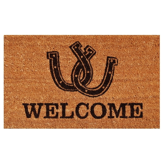 Calloway Mills 121723672 Horseshoe Welcome Doormat 36" x 72"