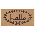 thumbnail image 1 of Calloway Mills  3 x 6 ft. Calico Hello Rectangular Doormat, Natural & Black, 1 of 9