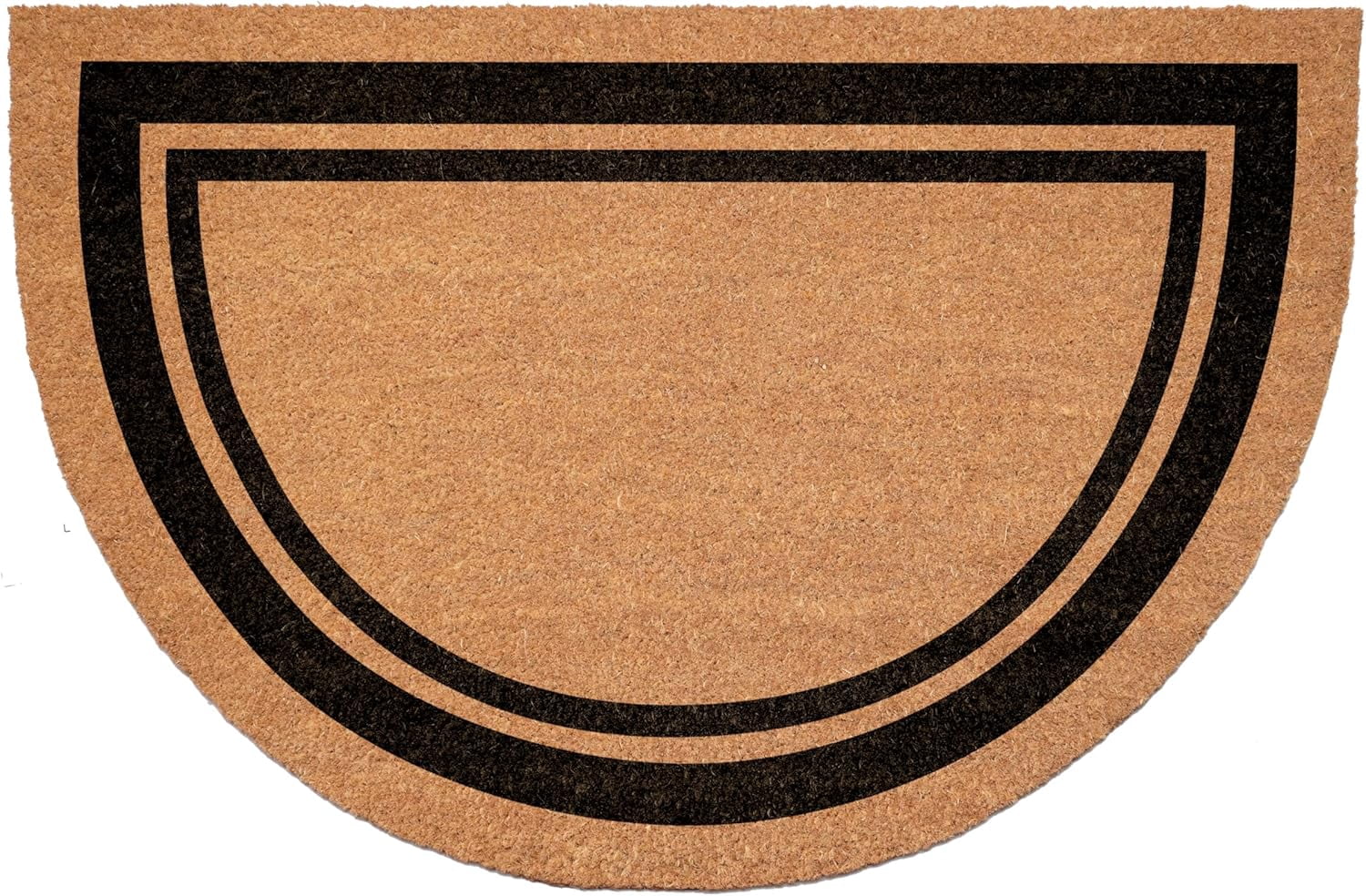 Calloway Mills 152962436HC NP Half Circle Black Border 24" x 36" Doormat