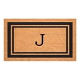 thumbnail image 1 of Calloway Mills Black Border 24" x 36" Monogram Outdoor Doormat (Letter J), 1 of 6