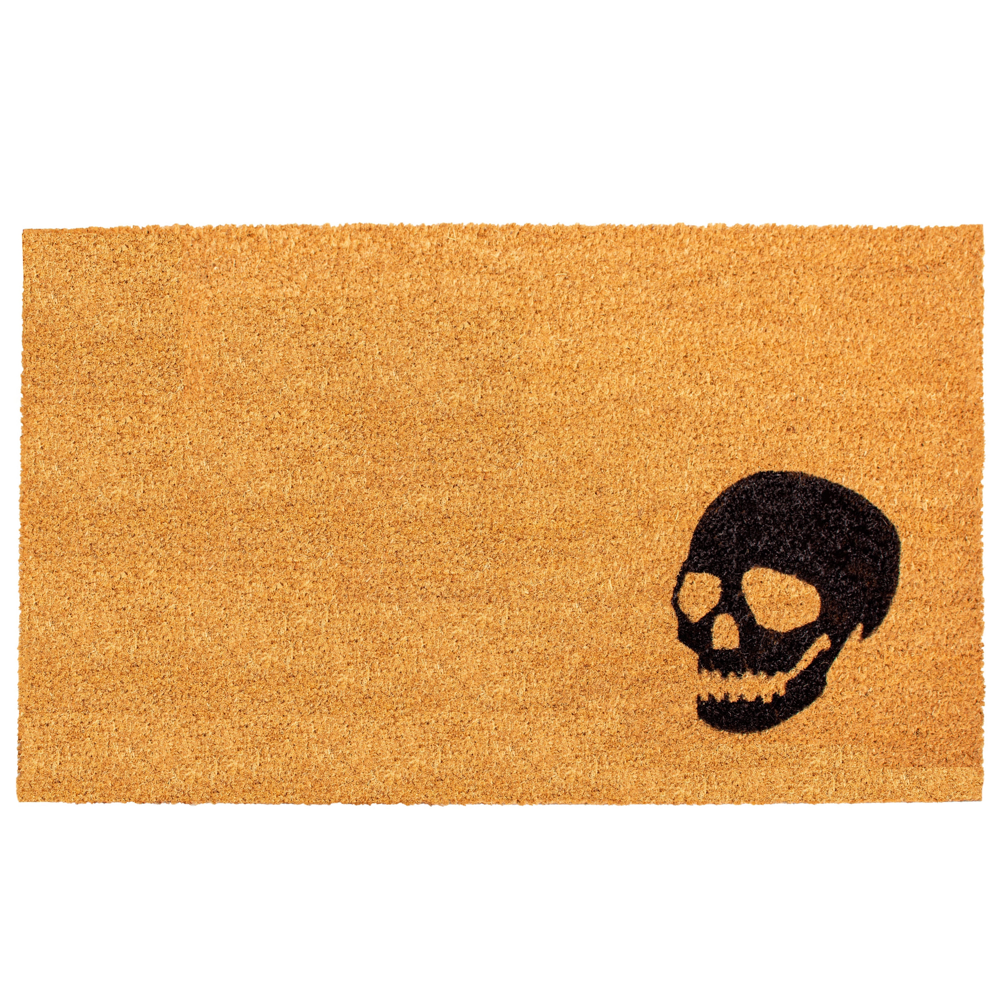 Calloway Mills 153592448 Black Skull Doormat, 24 x 48 in.