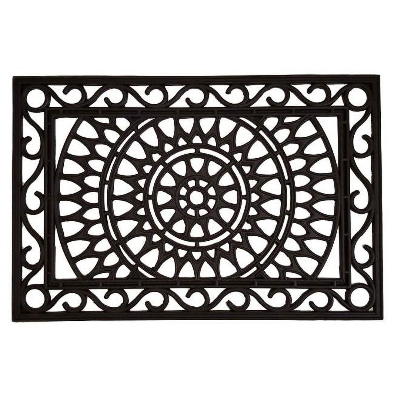 Calloway Mills 153802436 24 x 36 in. Sungate Rubber Doormat, Black