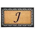 thumbnail image 1 of Calloway Mills  18 x 30 in. Gabriel Monogram Rectangular Doormat, Natural & Gold - Letter J, 1 of 1
