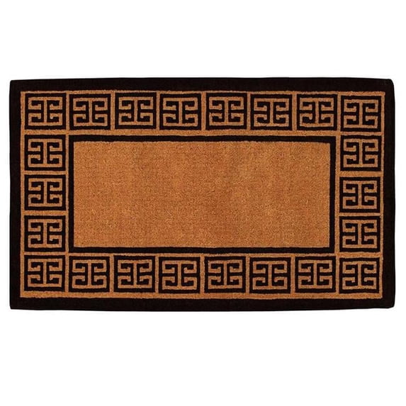 Calloway Mills 180092436NP 2 x 3 ft. x 1.5 in. The Grecian Rectangular Doormat, Natural & Black