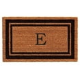 thumbnail image 1 of Calloway Mills  24 x 36 in. Black Border Monogram Rectangular Doormat, Natural - Letter E, 1 of 1