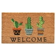 thumbnail image 1 of Calloway Mills  24 x 36 in. Cactus Welcome Rectangular Doormat, Natural & Black, 1 of 1