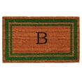 thumbnail image 1 of Calloway Mills  24 x 36 in. Green Border Monogram Rectangular Doormat, Natural - Letter B, 1 of 1