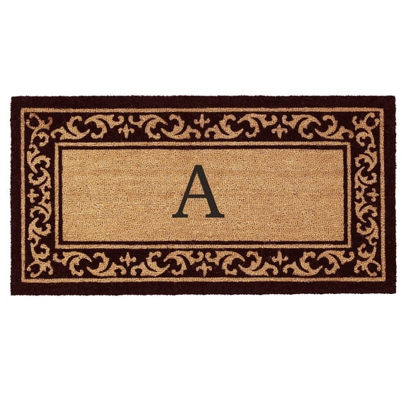Calloway Mills Kendall Monogram Outdoor Doormat 3' x 6' (Letter A)