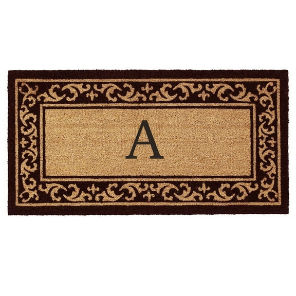 Calloway Mills Kendall Monogram Outdoor Doormat 3' x 6' (Letter A)