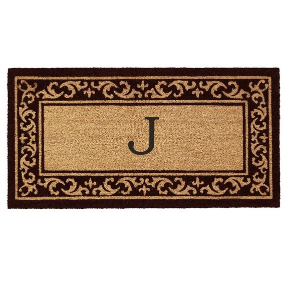 Calloway Mills Kendall Monogram Outdoor Doormat 3' x 6' (Letter J)