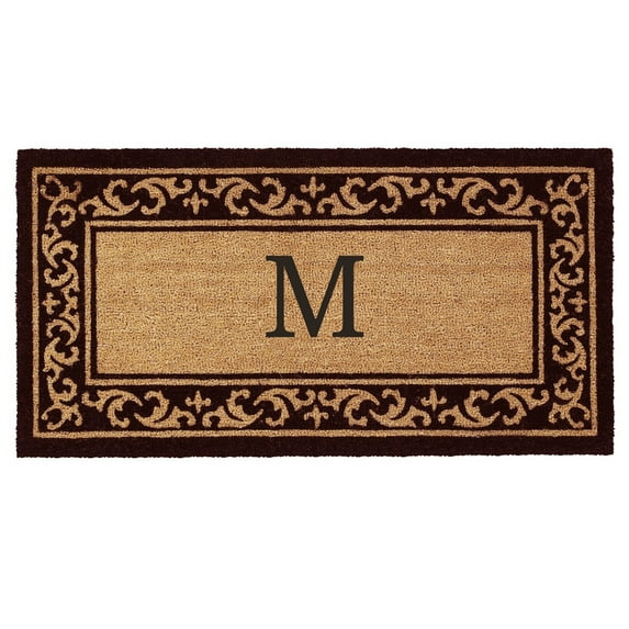 Calloway Mills Kendall Monogram Outdoor Doormat 3' x 6' (Letter M)