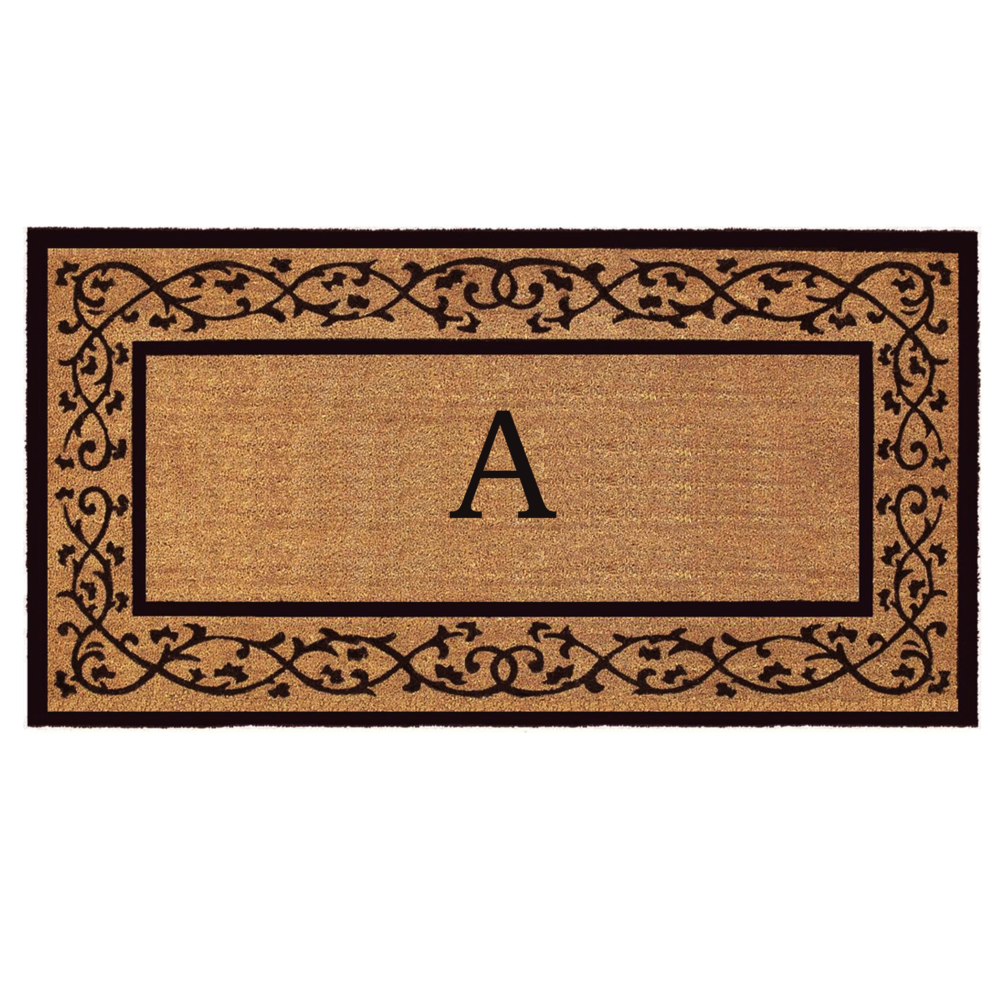 Calloway Mills Abbington Monogram Doormat 30" x 48" (Letter A)