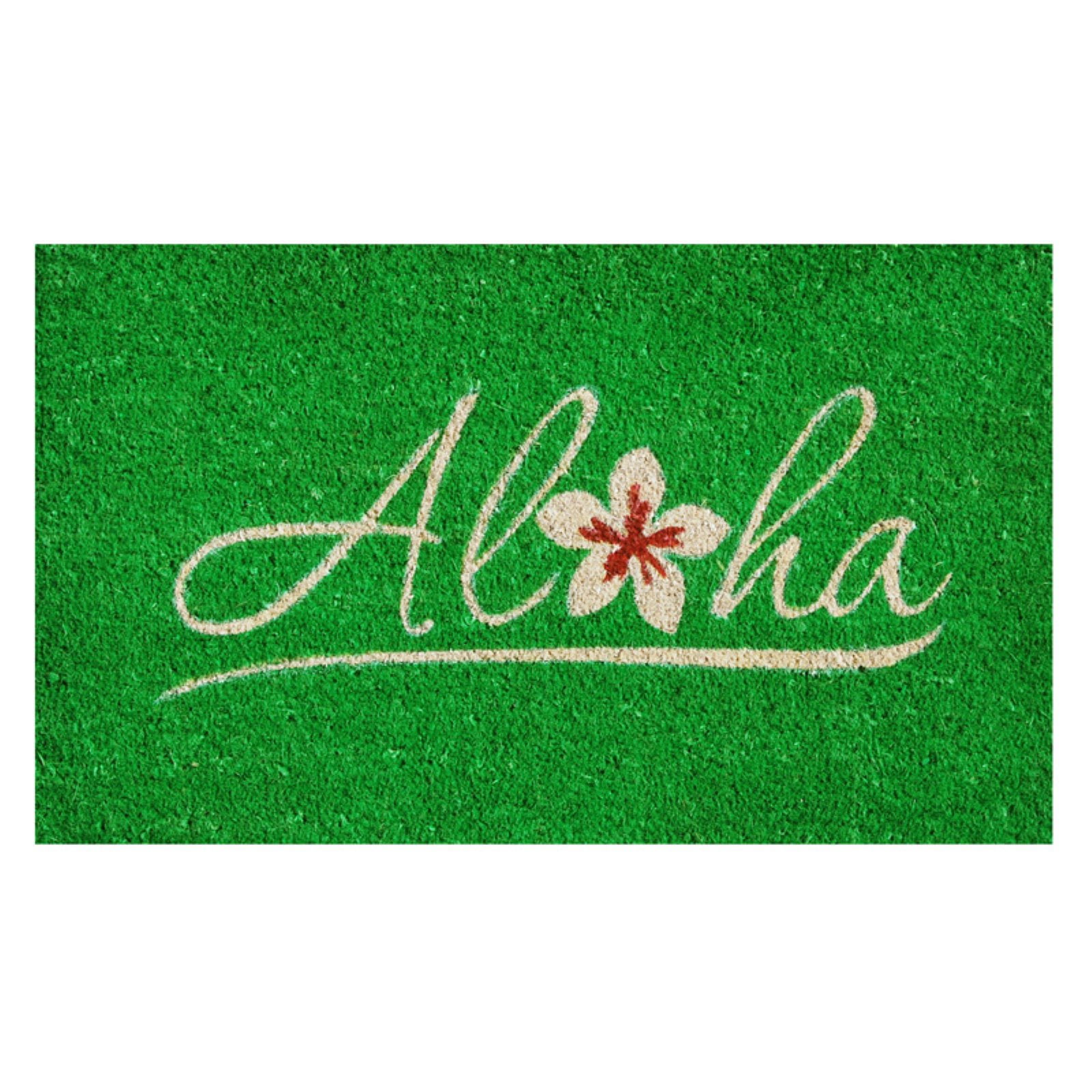 Aloha Spring Coir 17" x 29" Outdoor Welcome Doormat