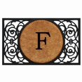 thumbnail image 1 of Calloway Mills Armada Circle Monogram Outdoor Doormat 22" x 36" (Letter F), 1 of 6