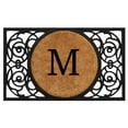 thumbnail image 1 of Calloway Mills Armada Circle Monogram Outdoor Doormat 22" x 36" (Letter M), 1 of 6