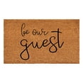 thumbnail image 1 of Calloway Mills 108651729 17 x 29 in. Be Our Guest Doormat - Natural & Black, 1 of 2