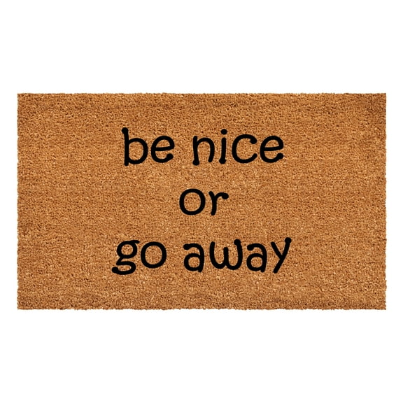 Calloway Mills 108301729 Be Nice or Go Away Doormat, 17 x 29 in.