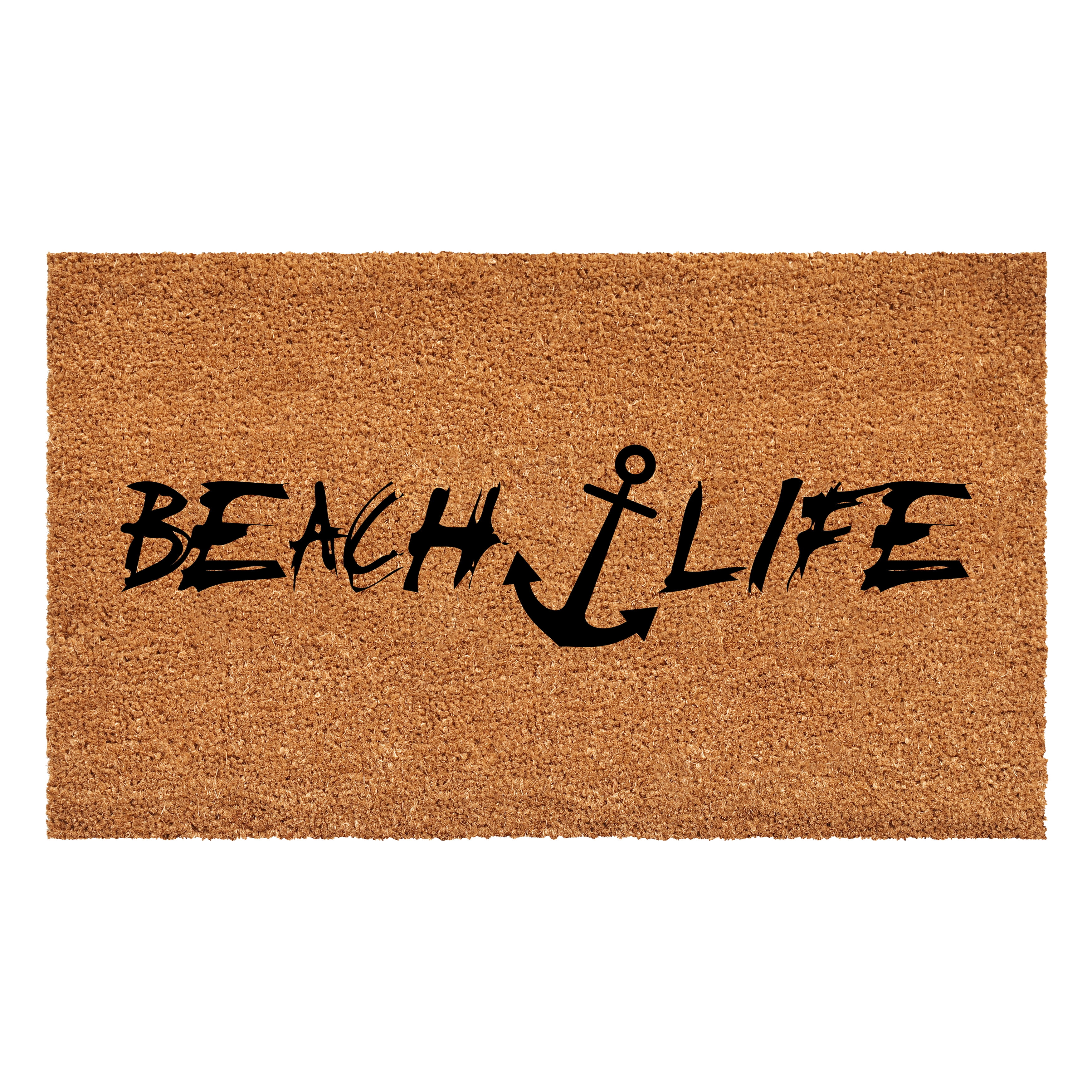 Calloway Mills 108541729 Beach Life Anchor Doormat, 17 x 29 in.
