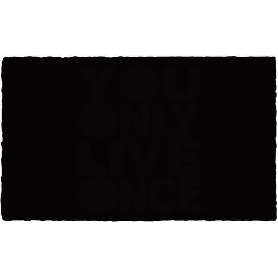 Calloway Mills 151893672 Black Beauty Doormat, 36 x 72 in.