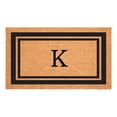 thumbnail image 1 of Calloway Mills Black Border 24" x 36" Monogram Outdoor Doormat (Letter K), 1 of 6