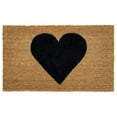 thumbnail image 1 of Calloway Mills Black Heart Doormat, 36" x 72", 1 of 7