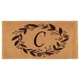 thumbnail image 1 of Calloway Mills Black Rose Outdoor Doormat 3' x 6' x 1.5" (Letter C), 1 of 1