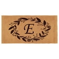 thumbnail image 1 of Calloway Mills Black Rose Outdoor Doormat 3' x 6' x 1.5" (Letter E), 1 of 1