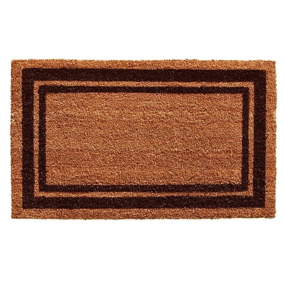Calloway Mills Brown Border Outdoor Doormat 18" x 30"