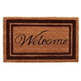thumbnail image 1 of Calloway Mills Brown Border Welcome Outdoor Doormat 24" x 36", 1 of 1