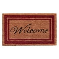 thumbnail image 1 of Calloway Mills Burgundy Border Welcome Outdoor Doormat 18" x 30", 1 of 1
