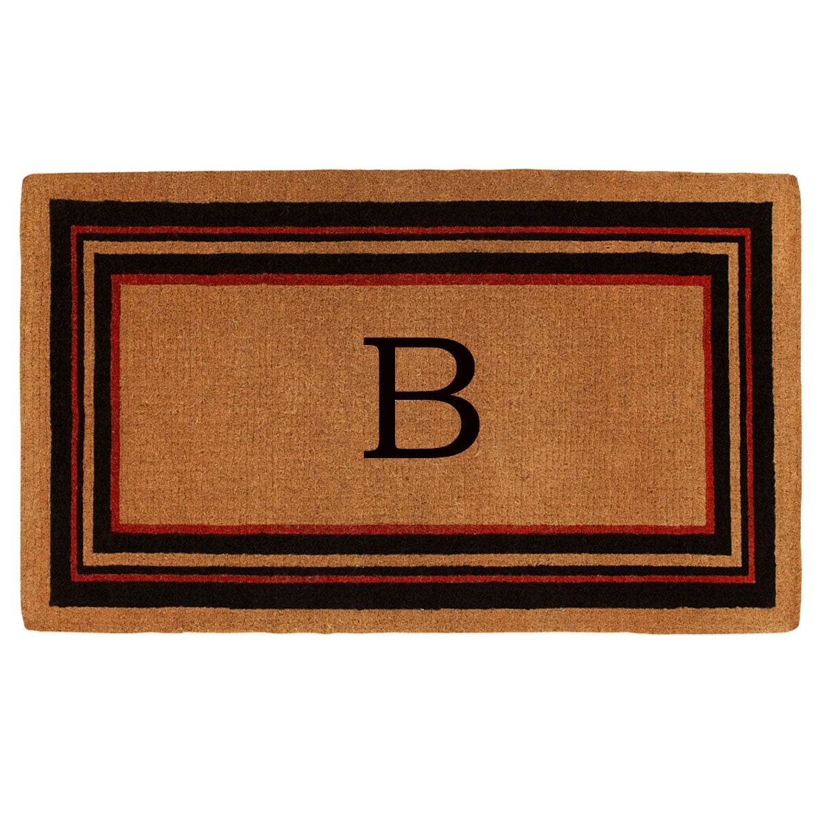 Calloway Mills Calloway Mills Esquire Monogram Outdoor Doormat, Extra-thick 18" x 30" (Letter B)
