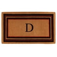 thumbnail image 1 of Calloway Mills Calloway Mills Esquire Monogram Outdoor Doormat, Extra-thick 18" x 30" (Letter D), 1 of 2