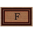thumbnail image 1 of Calloway Mills Calloway Mills Esquire Monogram Outdoor Doormat, Extra-thick 18" x 30" (Letter F), 1 of 5