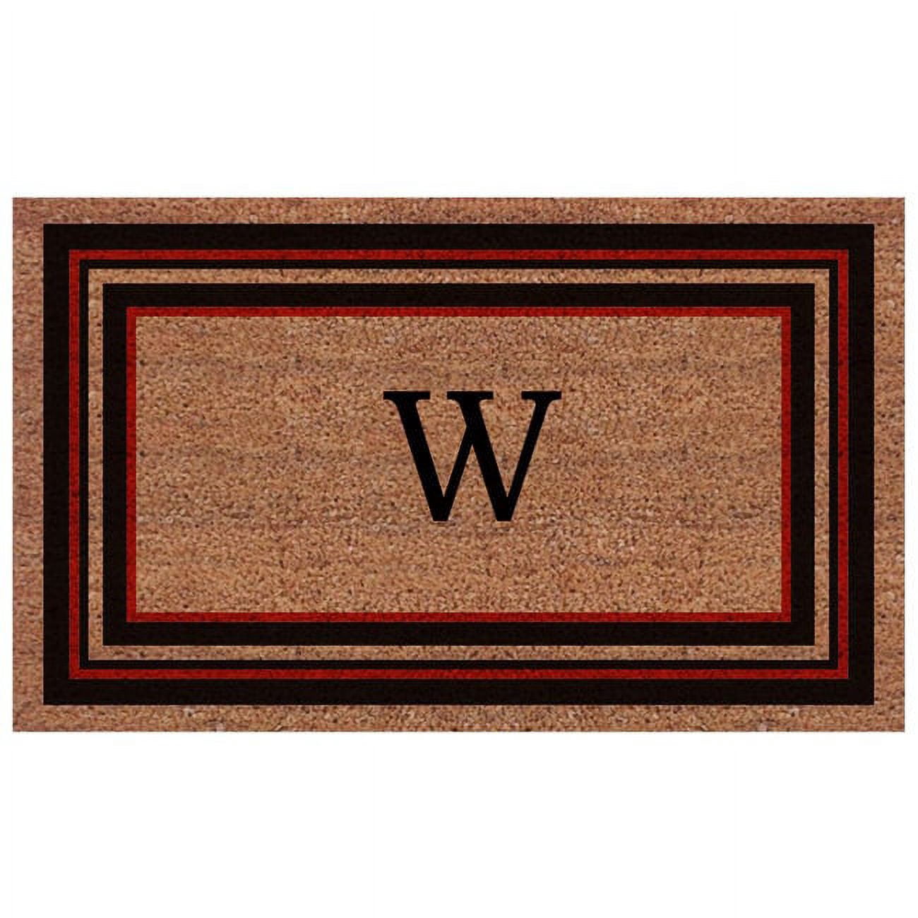 Calloway Mills Calloway Mills Esquire Monogram Outdoor Doormat, Extra-thick 18" x 30" (Letter W)