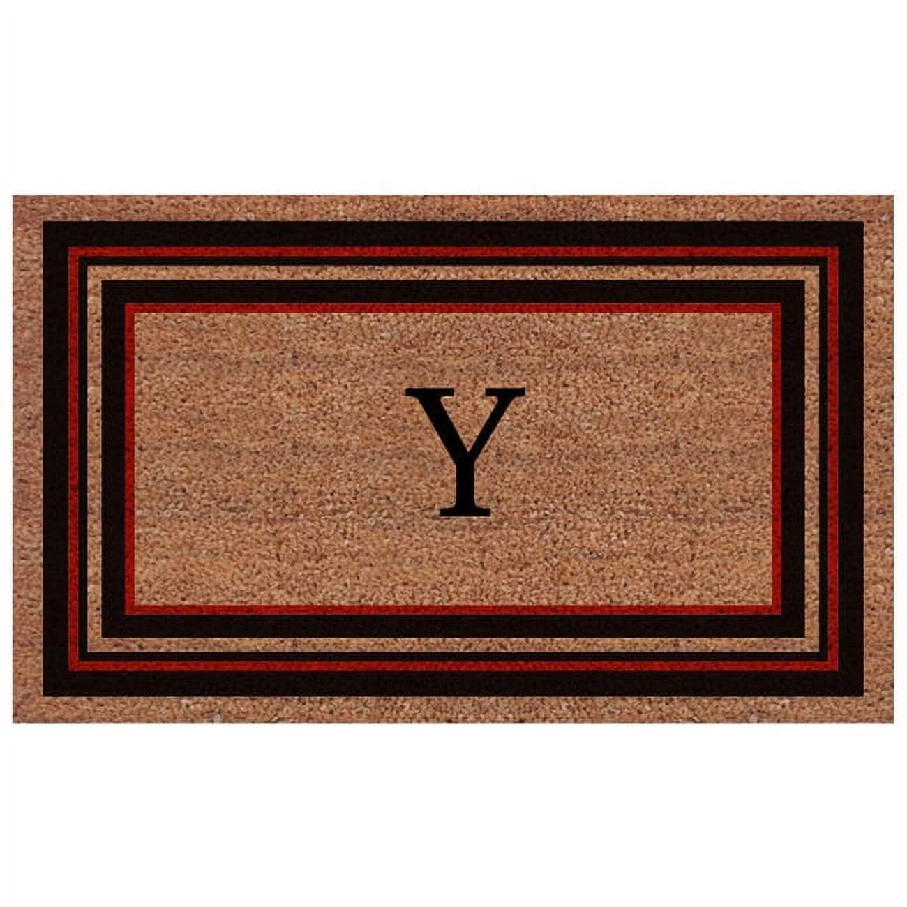 Calloway Mills Calloway Mills Esquire Monogram Outdoor Doormat, Extra-thick 18" x 30" (Letter Y)