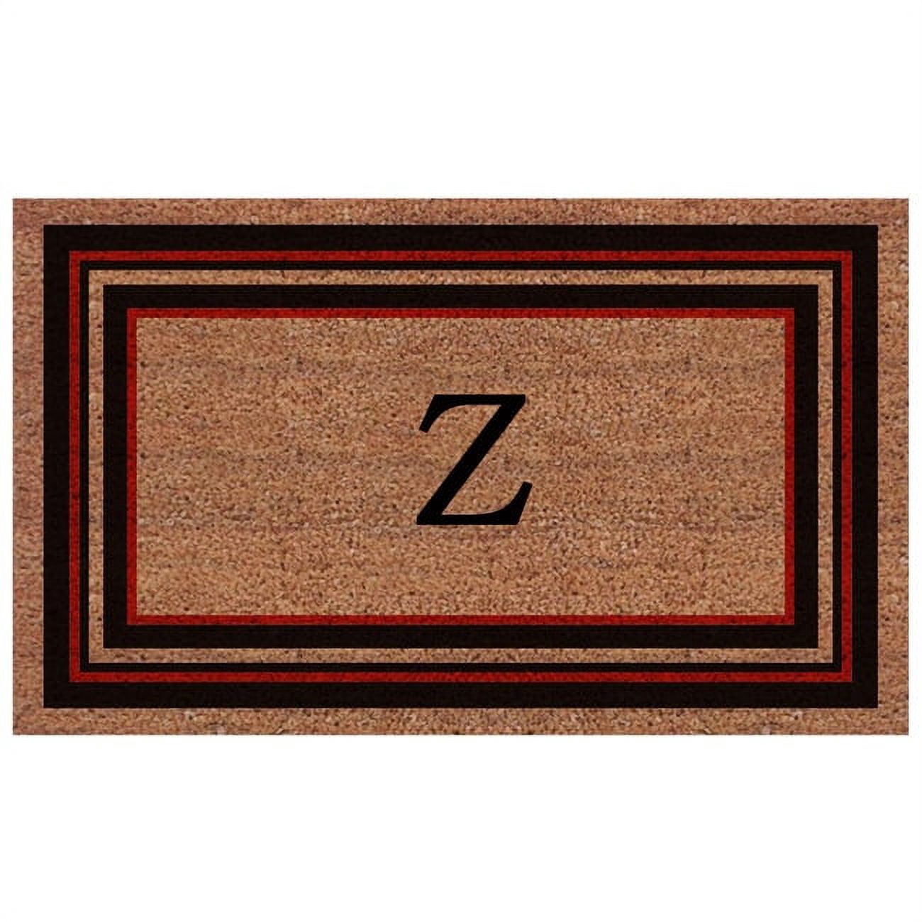 Calloway Mills Calloway Mills Esquire Monogram Outdoor Doormat, Extra-thick 18" x 30" (Letter Z)