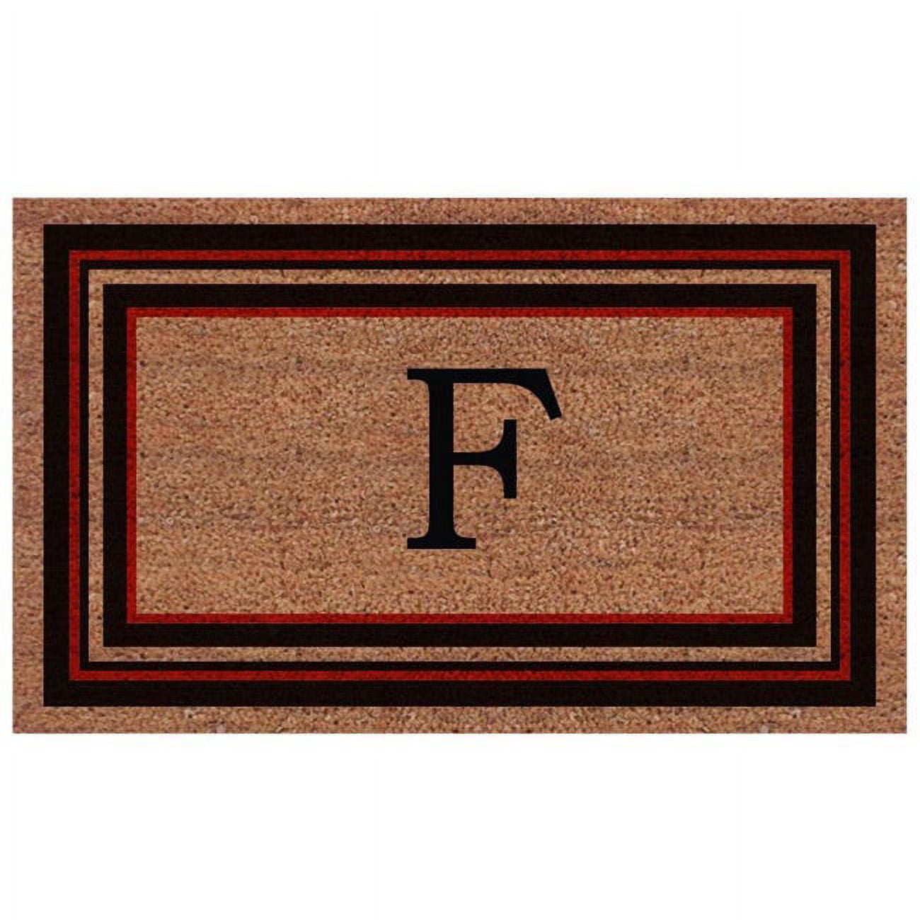 Calloway Mills Calloway Mills Esquire Monogram Outdoor Doormat, Extra-thick 2' x 3' (Letter F)