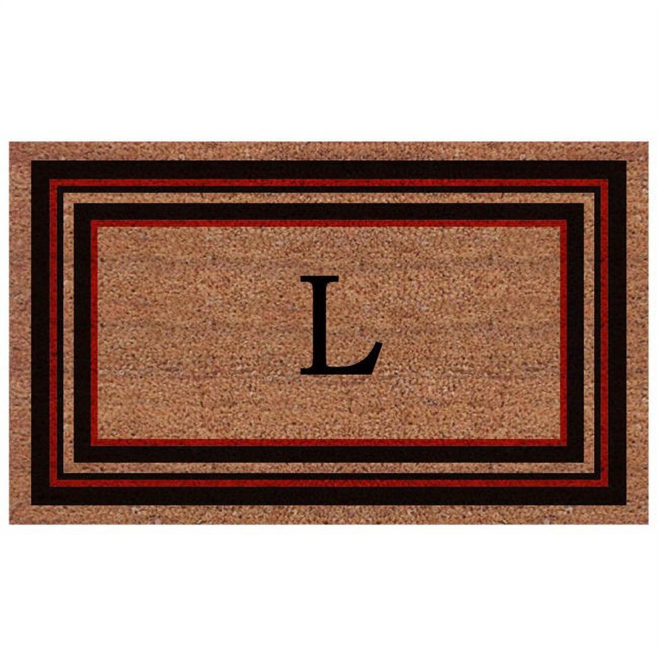Calloway Mills Calloway Mills Esquire Monogram Outdoor Doormat, Extra-thick 2' x 3' (Letter L)