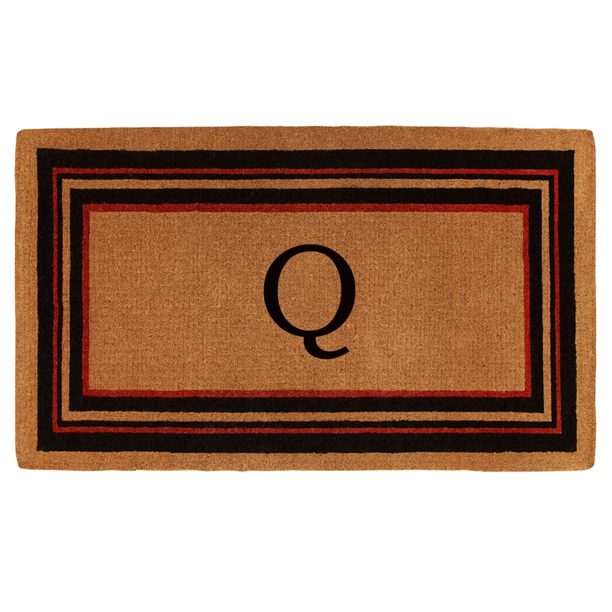 Calloway Mills Calloway Mills Esquire Monogram Outdoor Doormat, Extra-thick 2' x 3' (Letter Q)